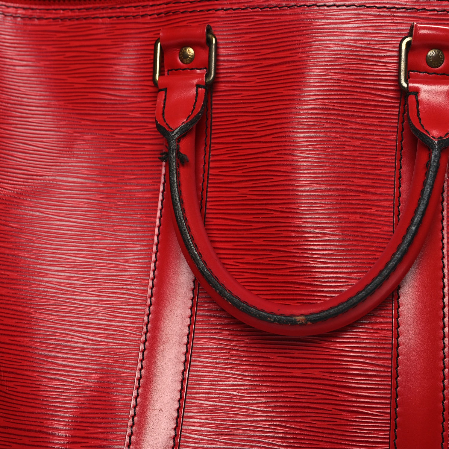 Louis Vuitton Epi Keepall 45 Castillan Red 12 of 13