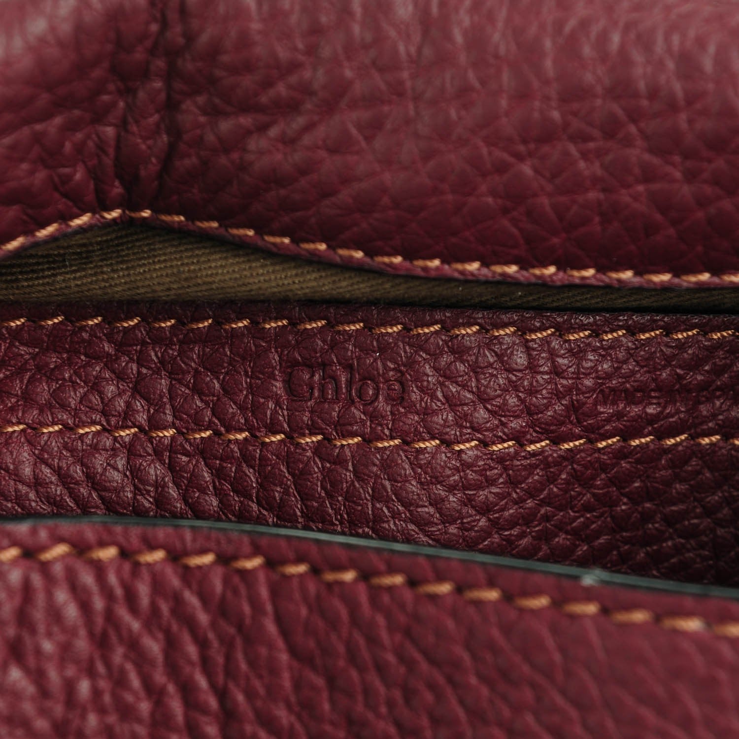 Chloe Calfskin Mini Marcie Round Crossbody Bag Dark Velvet 6 of 7