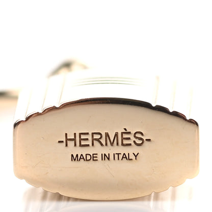 Hermes Permabrass Mini Loop Charms Cadenas Scarf Ring Gold 3 of 3