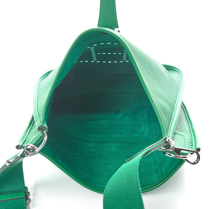 Hermes Taurillon Clemence Evelyne III GM Vert Vertigo 5 of 8