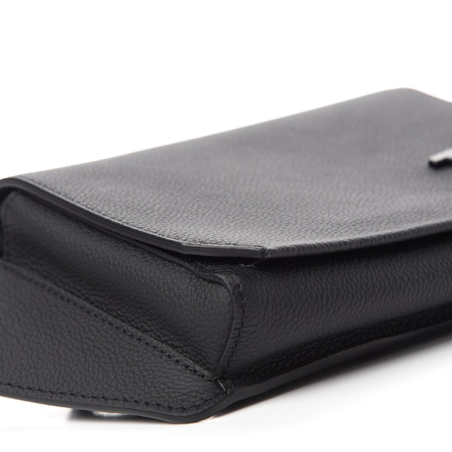 Grained Calfskin Aerogram Slingbag Black
