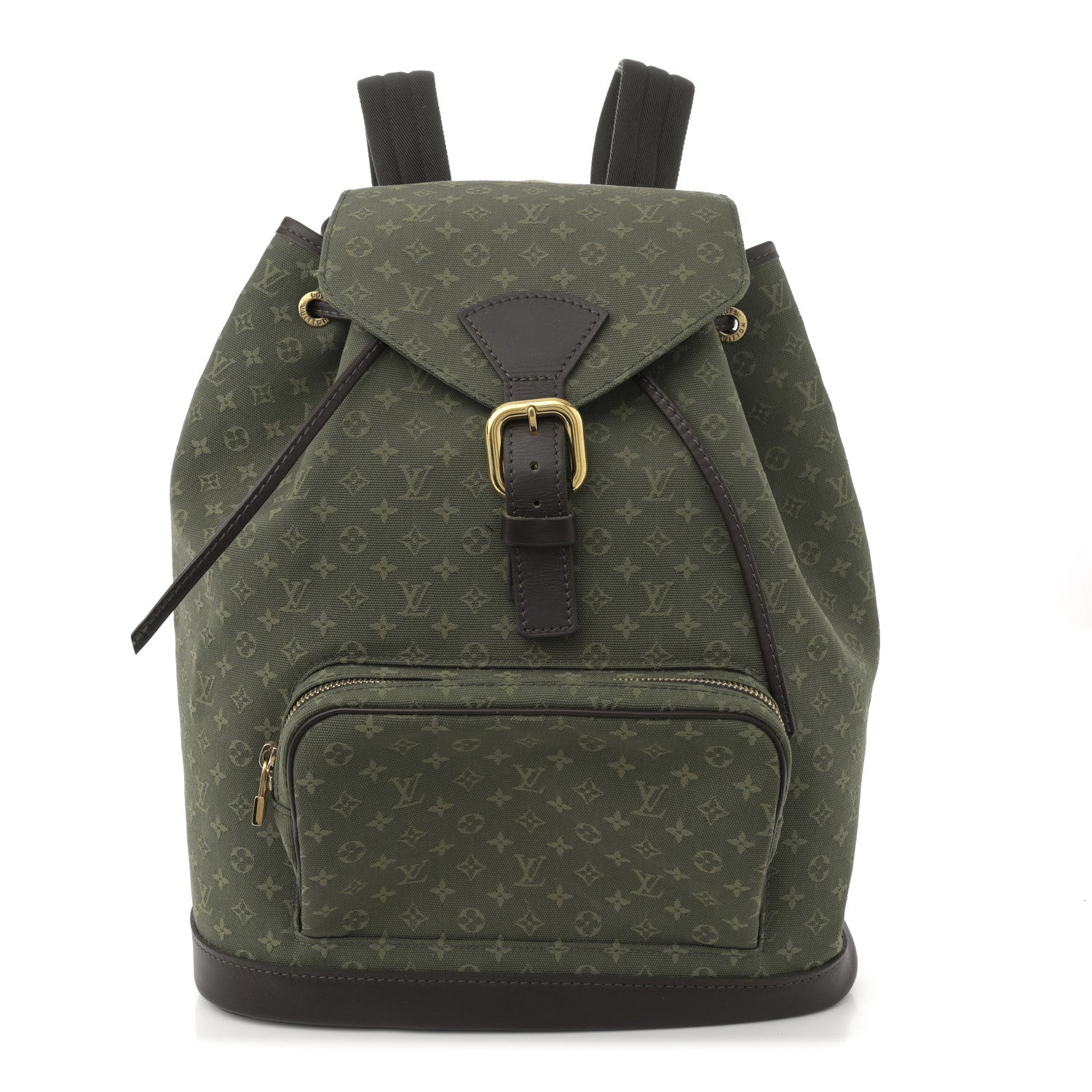 Louis Vuitton Mini Monogram Montsouris GM Backpack Kaki 1 of 8