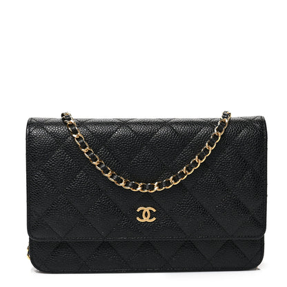 Chanel Caviar Quilted Wallet on Chain WOC Black 1 of 7