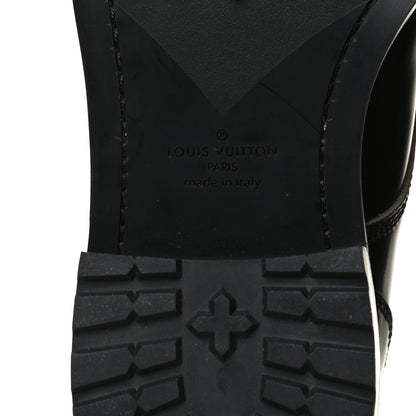 Louis Vuitton Calfskin Mens Derby Shoes 7.5 Black 8 of 11