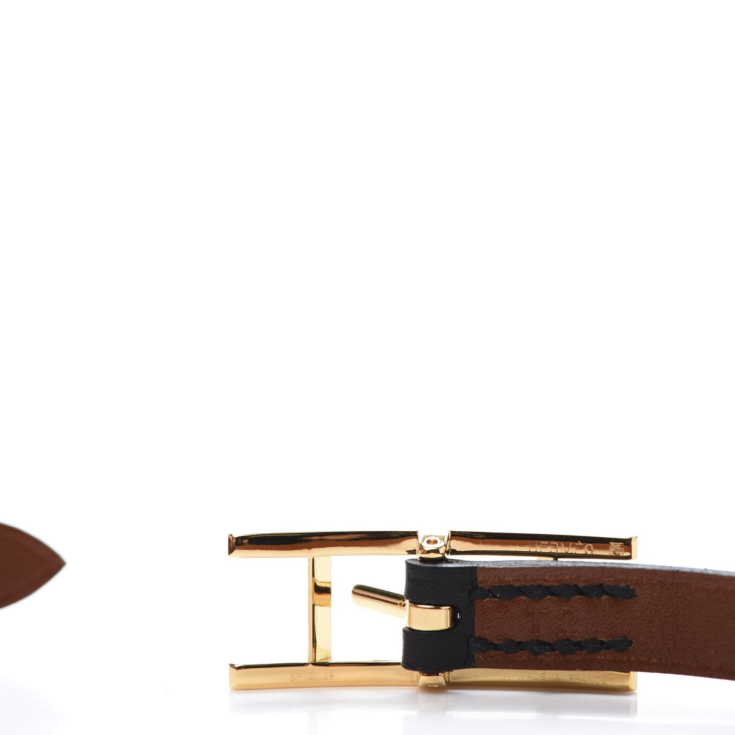 Hermes Chamonix Hapi 3MM Triple Tour Wrap Bracelet T2 Black 5 of 6