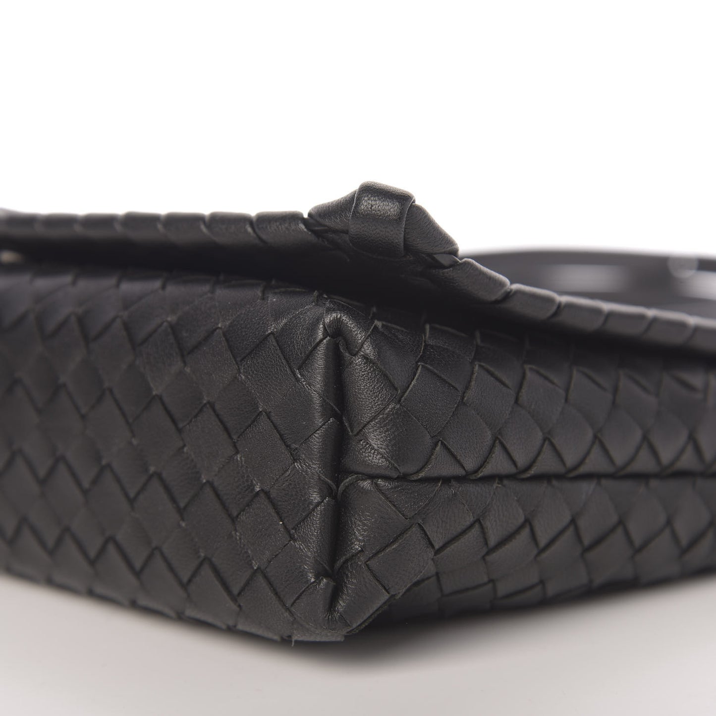 Nappa Intrecciato Dahlia Clutch Crossbody Black