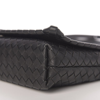 Bottega Veneta Nappa Intrecciato Dahlia Clutch Crossbody Black 8 of 9