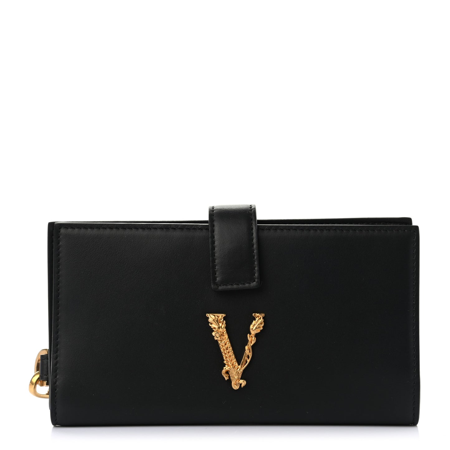 Vitello Virtus Iphone Wristlet Wallet Black