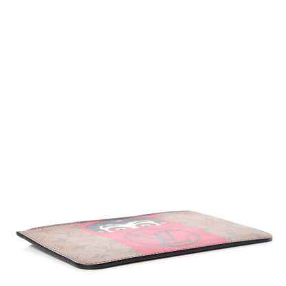 Louis Vuitton Reverse Monogram Kabuki MM GM Pochette 4 of 8