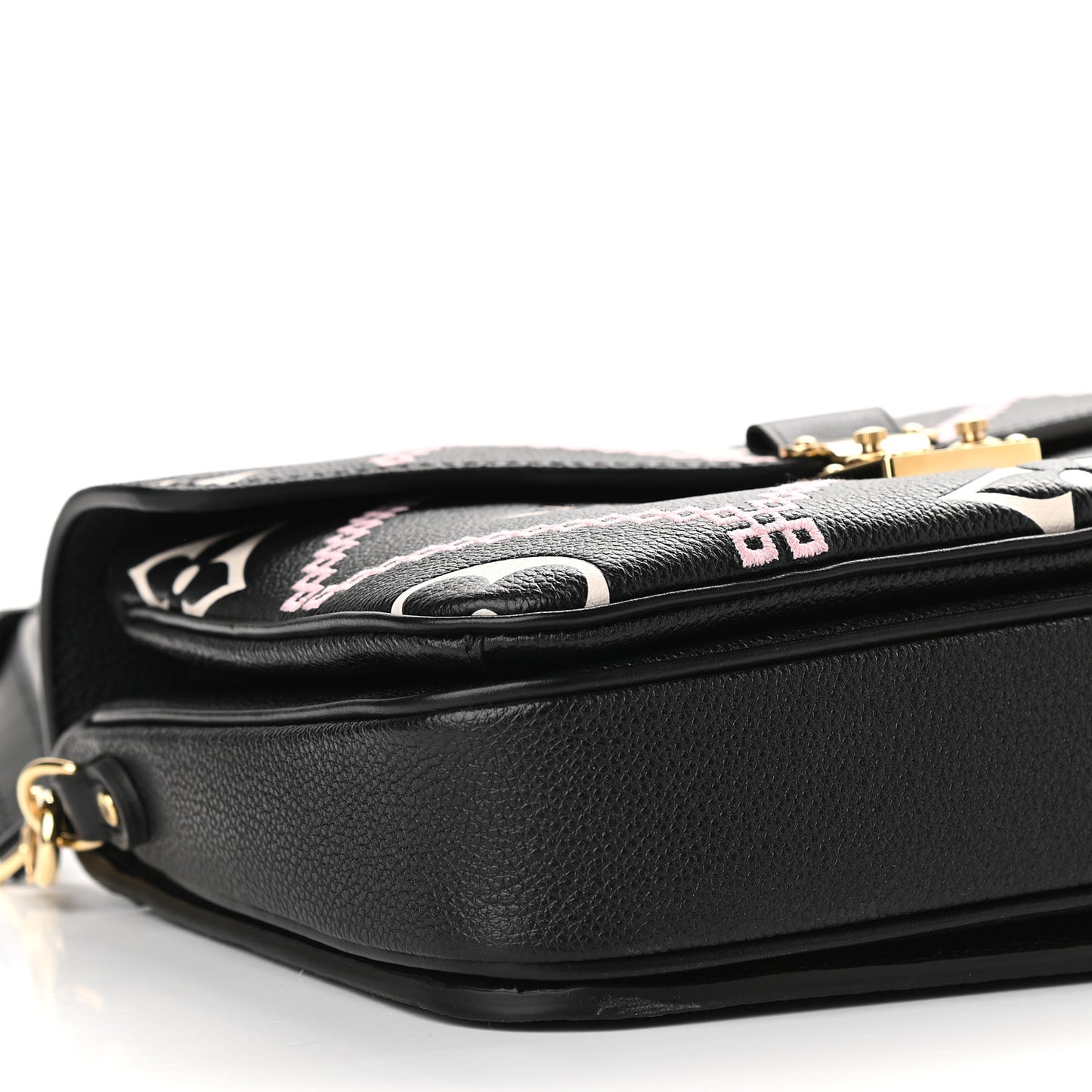Empreinte Monogram Giant Broderies Pochette Metis Black
