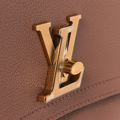 Louis Vuitton Grained Calfskin Lockme Chain Bag PM Rose Silk 27 of 30