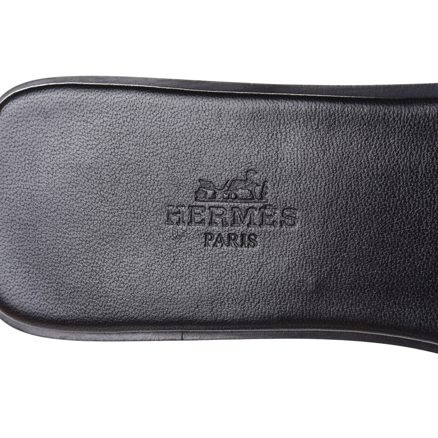 Hermes Calfskin View Sandals 37.5 Black 8 of 10