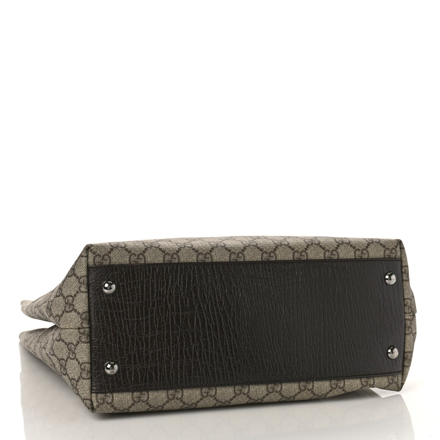 GG Plus Monogram Vertical Tote Dark Brown
