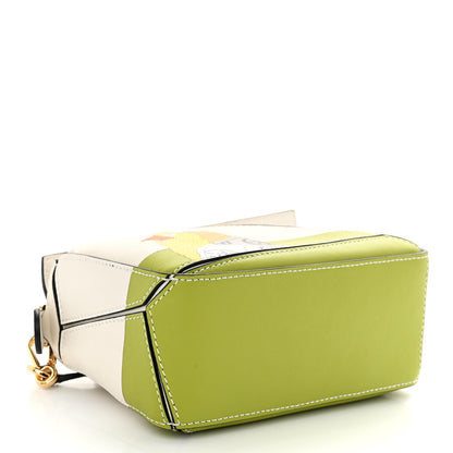 Loewe X SPIRITED AWAY Calfskin Otori-Sama Mini Puzzle Bag Lemon Zest 4 of 9