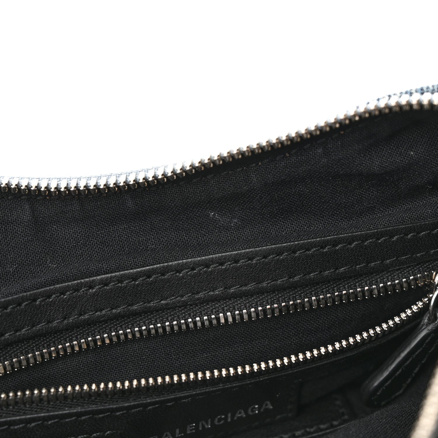 Balenciaga Washed Frayed Denim Crystal Small Le Cagole Shoulder Bag Blue 13 of 16