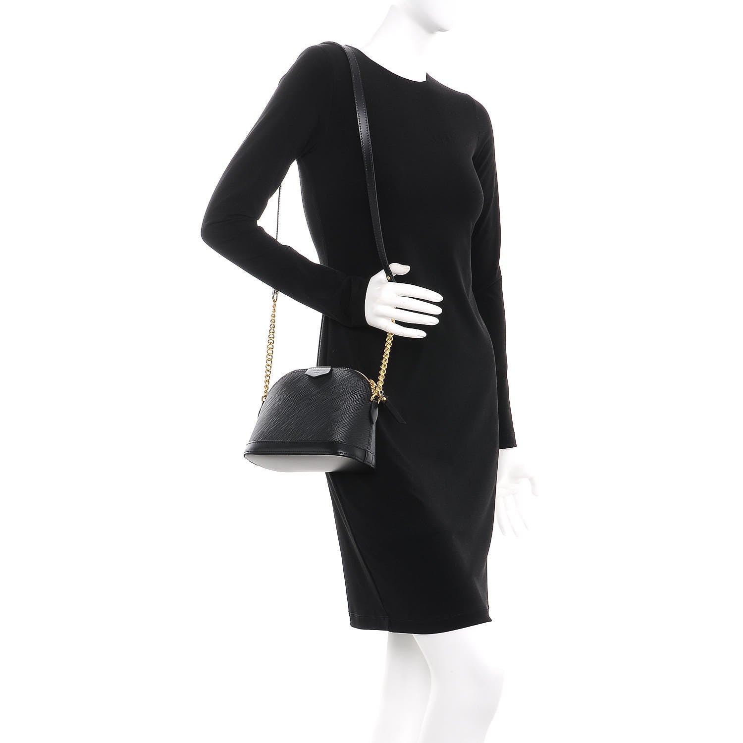 Louis Vuitton Epi Alma Mini Black 3 of 13