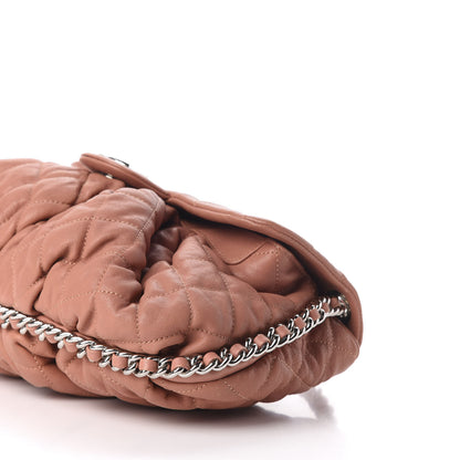 Chanel Washed Lambskin Quilted Medium Chain Around Flap Pink 7 of 11
