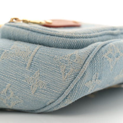 Louis Vuitton Monogram Denim Mini Bumbag Sky Blue 8 of 11