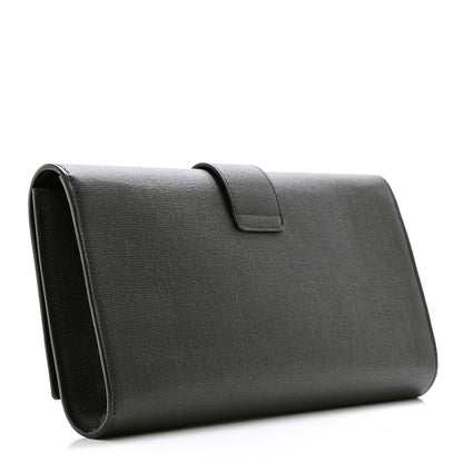 Saint Laurent Textured Calfskin Classic Y Ligne Clutch Black 3 of 7
