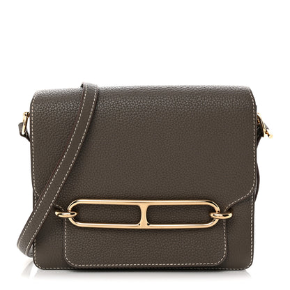 Hermes Taurillon Clemence Sac Roulis 23 Etain 1 of 14