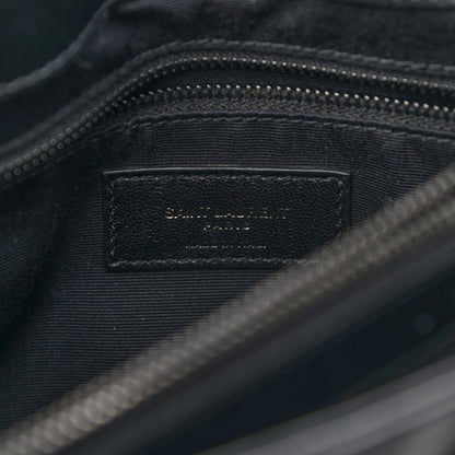 Saint Laurent Calfskin Y Quilted Monogram Medium Loulou Chain Satchel Black 6 of 13