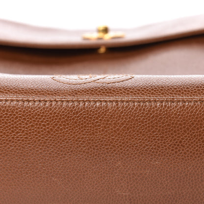 Chanel Caviar CC Shoulder Bag Brown 9 of 20