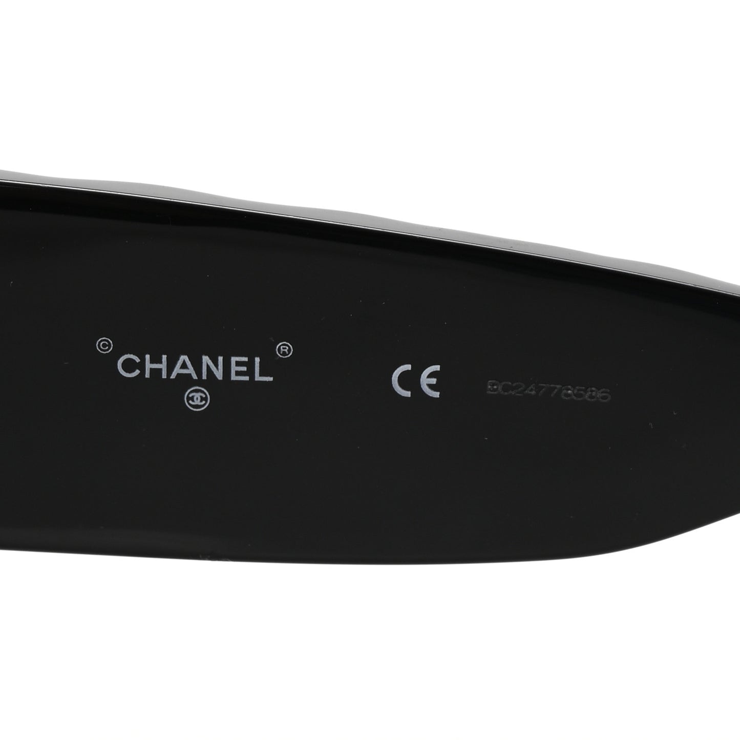 Acetate Quilted CC Pilot Sunglasses 71465A Black
