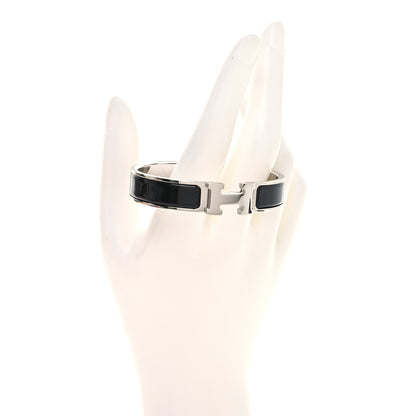 Hermes Enamel Narrow Clic Clac H Bracelet PM Black 2 of 5