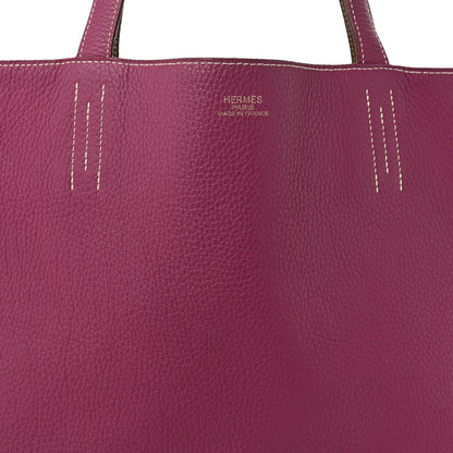 Hermes Taurillon Clemence Double Sens 36 Reversible Tote Marron Tosca 12 of 18