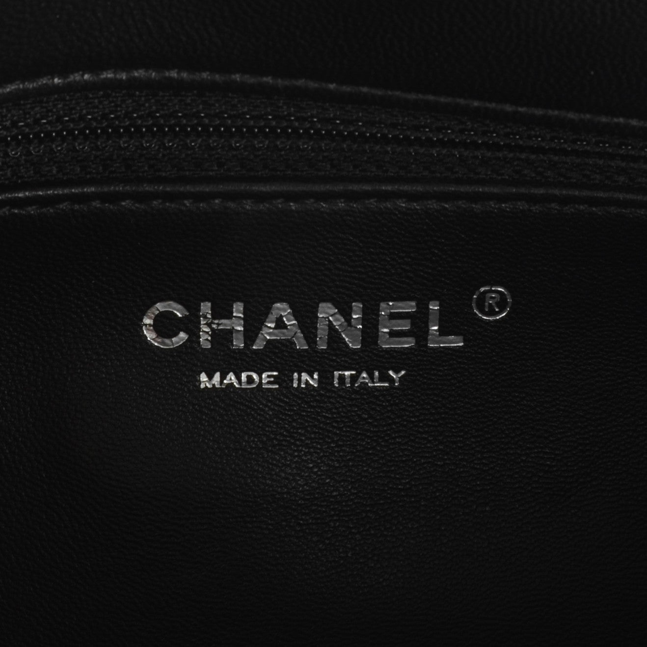 Chanel Shearling Lambskin Medium 100% Flap Black 6 of 7