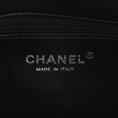Chanel Shearling Lambskin Medium 100% Flap Black 6 of 7