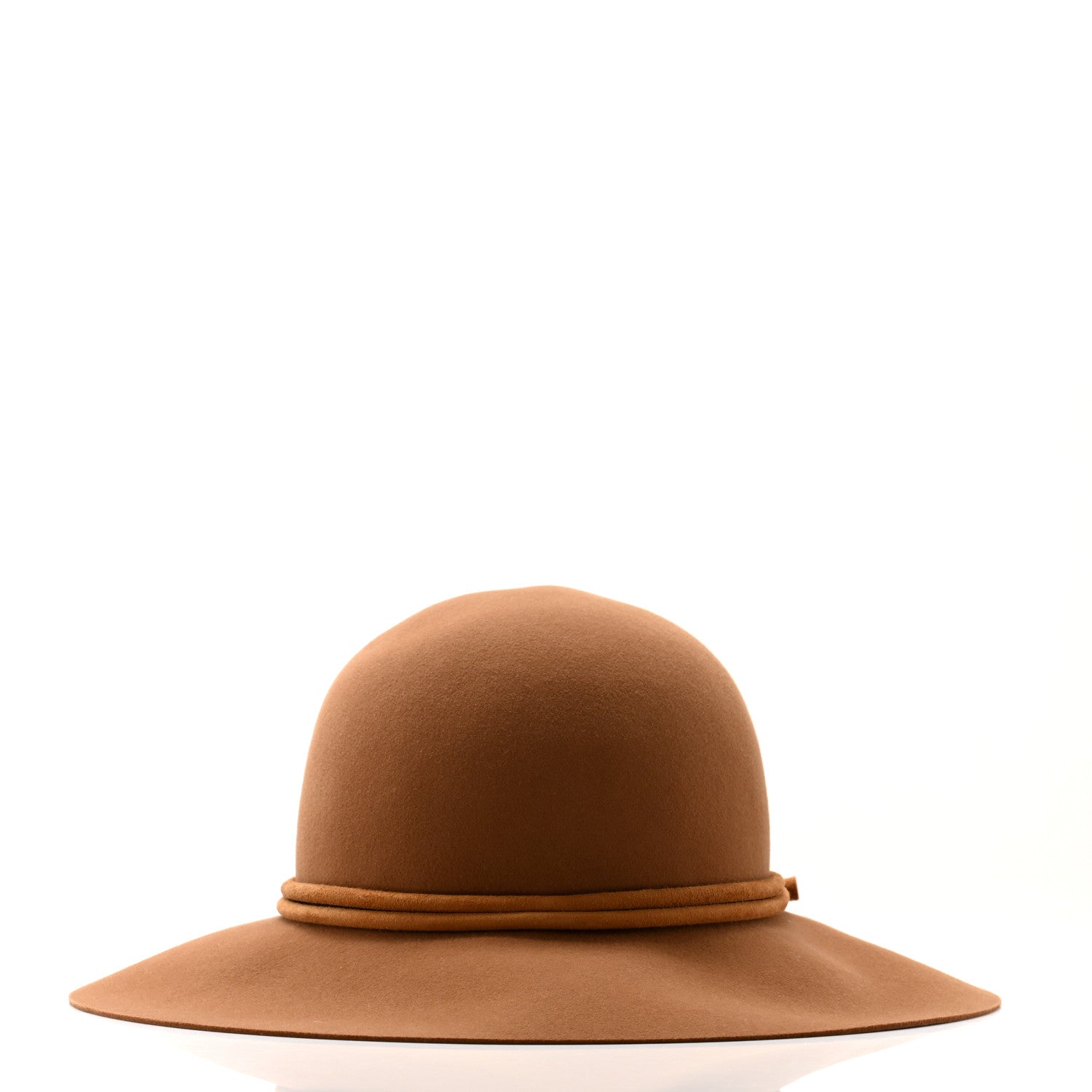 Hermes Rabbit Felt Lambskin Vicky Hat 56 Beige 3 of 9