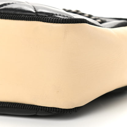Chanel Calfskin Quilted Small Ballerine Camera Case Black Beige 10 of 11