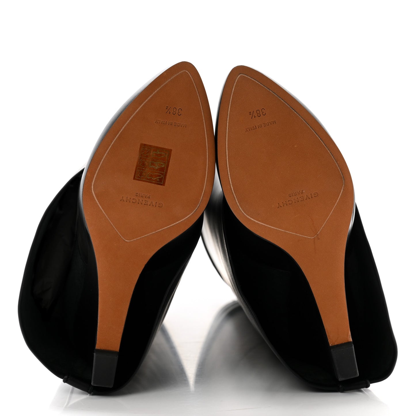 Calfskin Shark Lock Pant Boots 38.5 Black