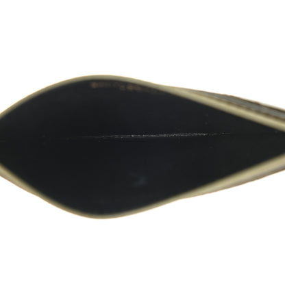 Saint Laurent Grain De Poudre Matelasse Chevron Monogram Credit Card Case Vert Kaki 5 of 7