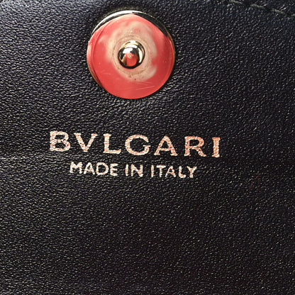 Bulgari Metallic Calfskin Serpenti Forever Wallet Blue 6 of 7