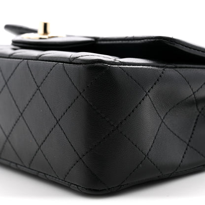 Chanel Lambskin Quilted Mini Rectangular Flap Black 10 of 11