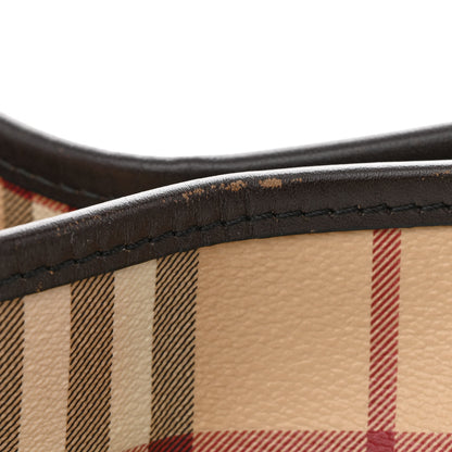 Burberry Haymarket Check Small Canterbury Tote Chocolate 11 of 12