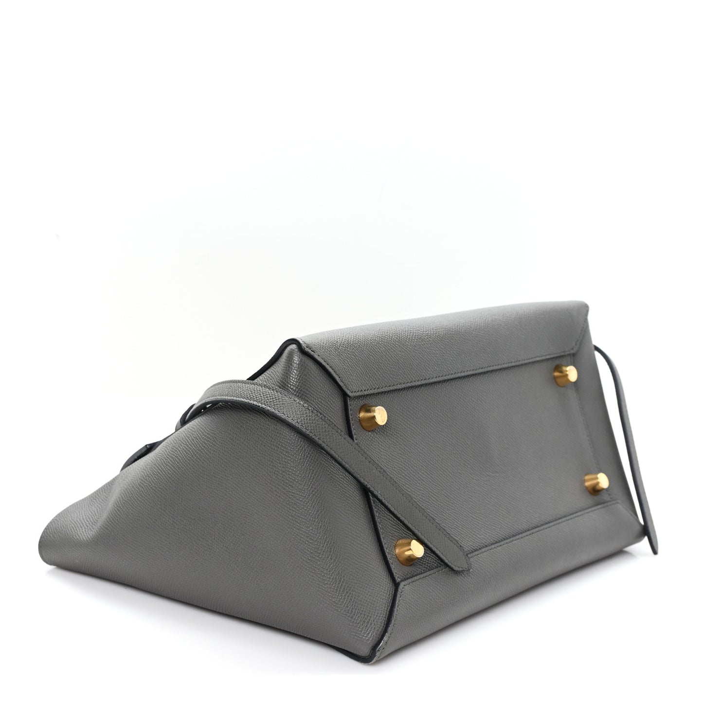 Grained Calfskin Mini Belt Bag Grey