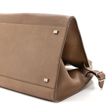 The Row Polished Saddle Calfskin Soft Margaux 15 Mouse Grey 8 of 15