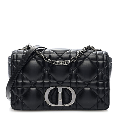 Christian Dior Calfskin Macrocannage Medium Caro Bag Black 1 of 10