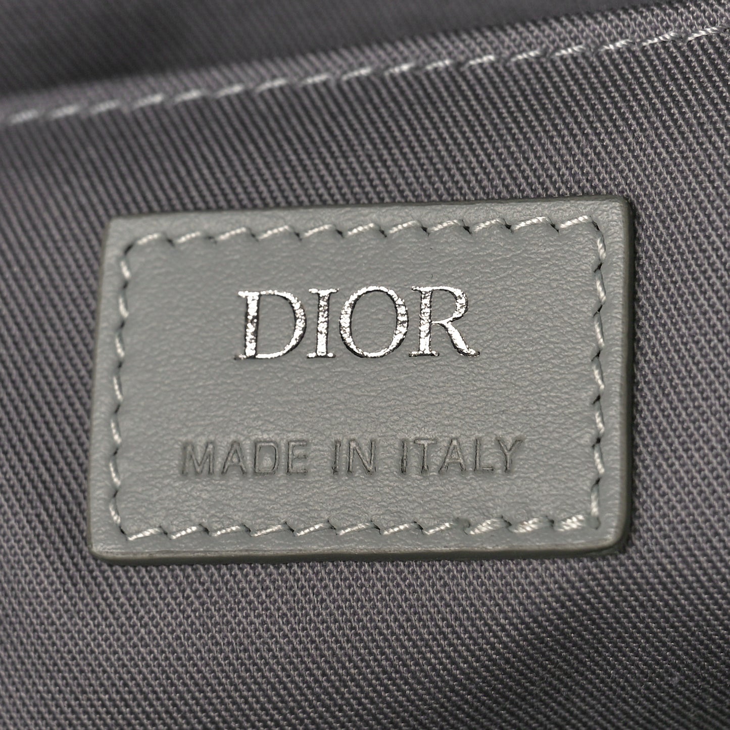 Coated Canvas CD Diamond Rider Zipped Backpack Gray