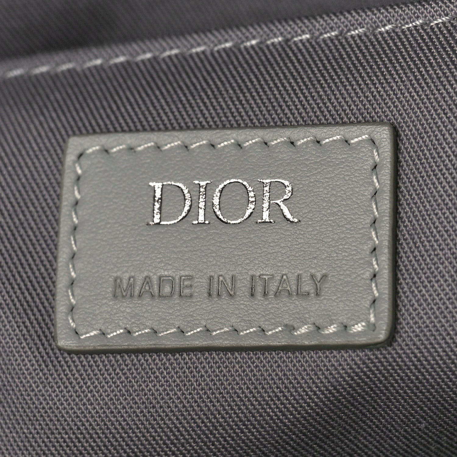 Christian Dior Coated Canvas CD Diamond Rider Zipped Backpack Gray 6 of 9