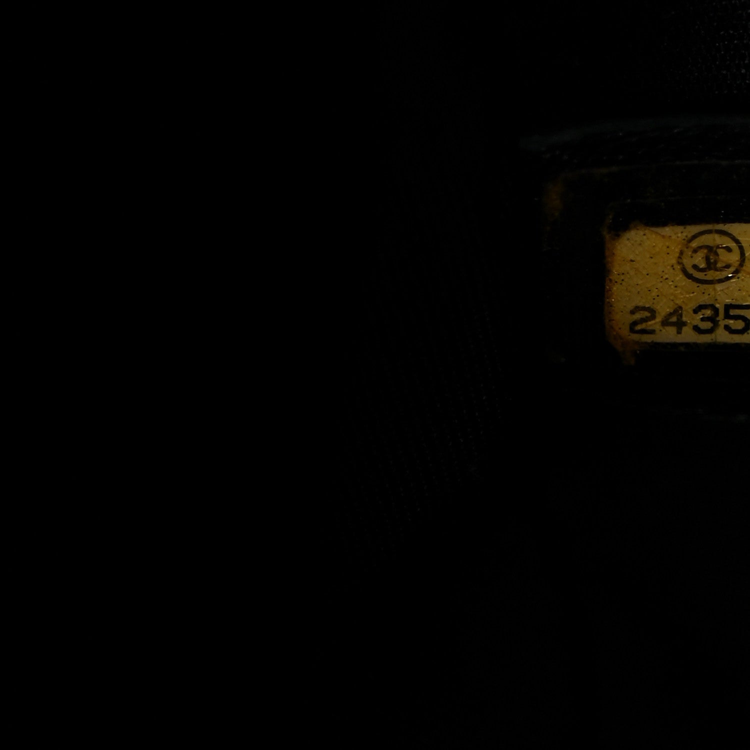 Chanel Calfskin Chevron Quilted Top Handle Flap Black 7 of 12
