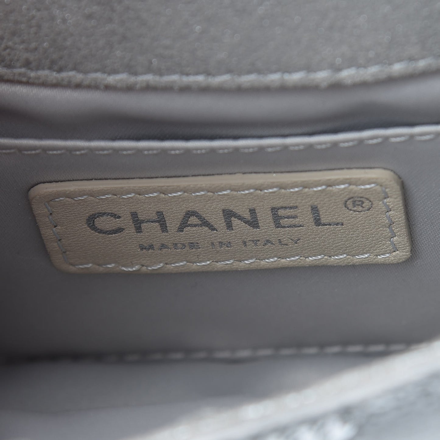 Sequin Geometric Extra Mini Flap Silver