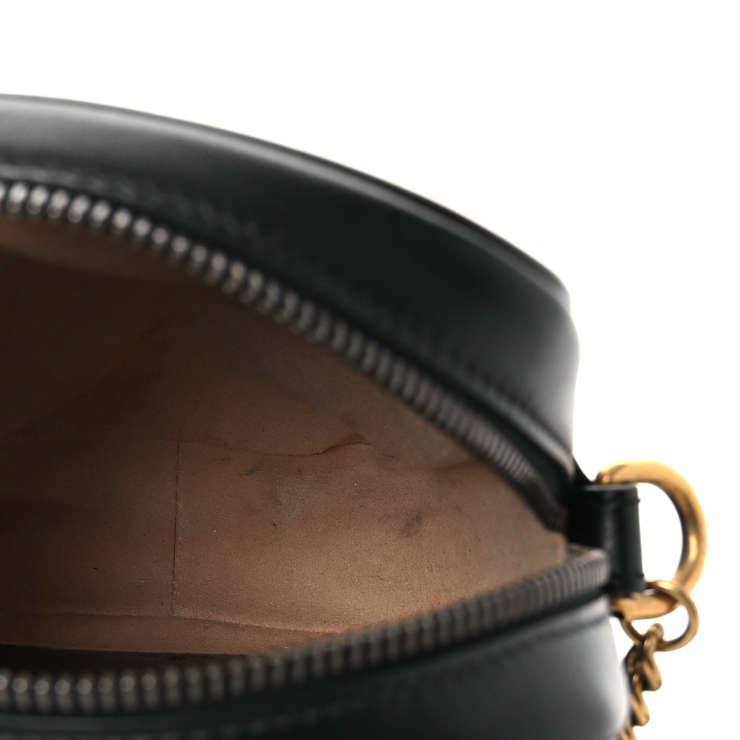 Calfskin Matelasse Mini GG Marmont Crossbody Bag Black