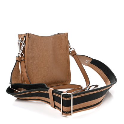 Prada Vitello Daino Soft Mini Hobo Messenger Bag Caramel 3 of 14