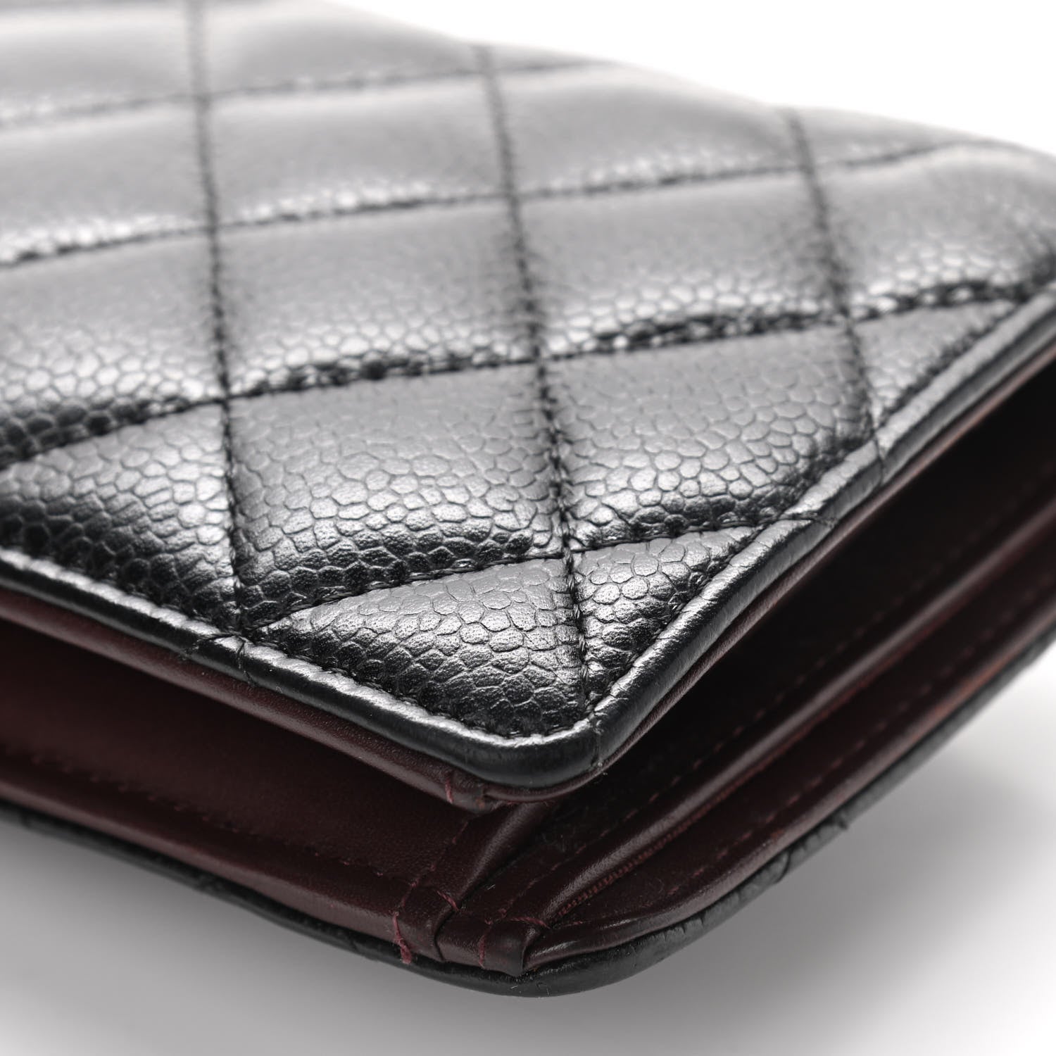Chanel Caviar Quilted Yen Wallet Black 9 of 9