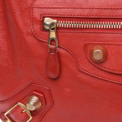 Balenciaga Chevre Giant 21 Gold Hardware Hobo Rouge Vermillon 14 of 16