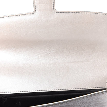 Saint Laurent Ombre Lizard Muse Clutch Silver 10 of 10